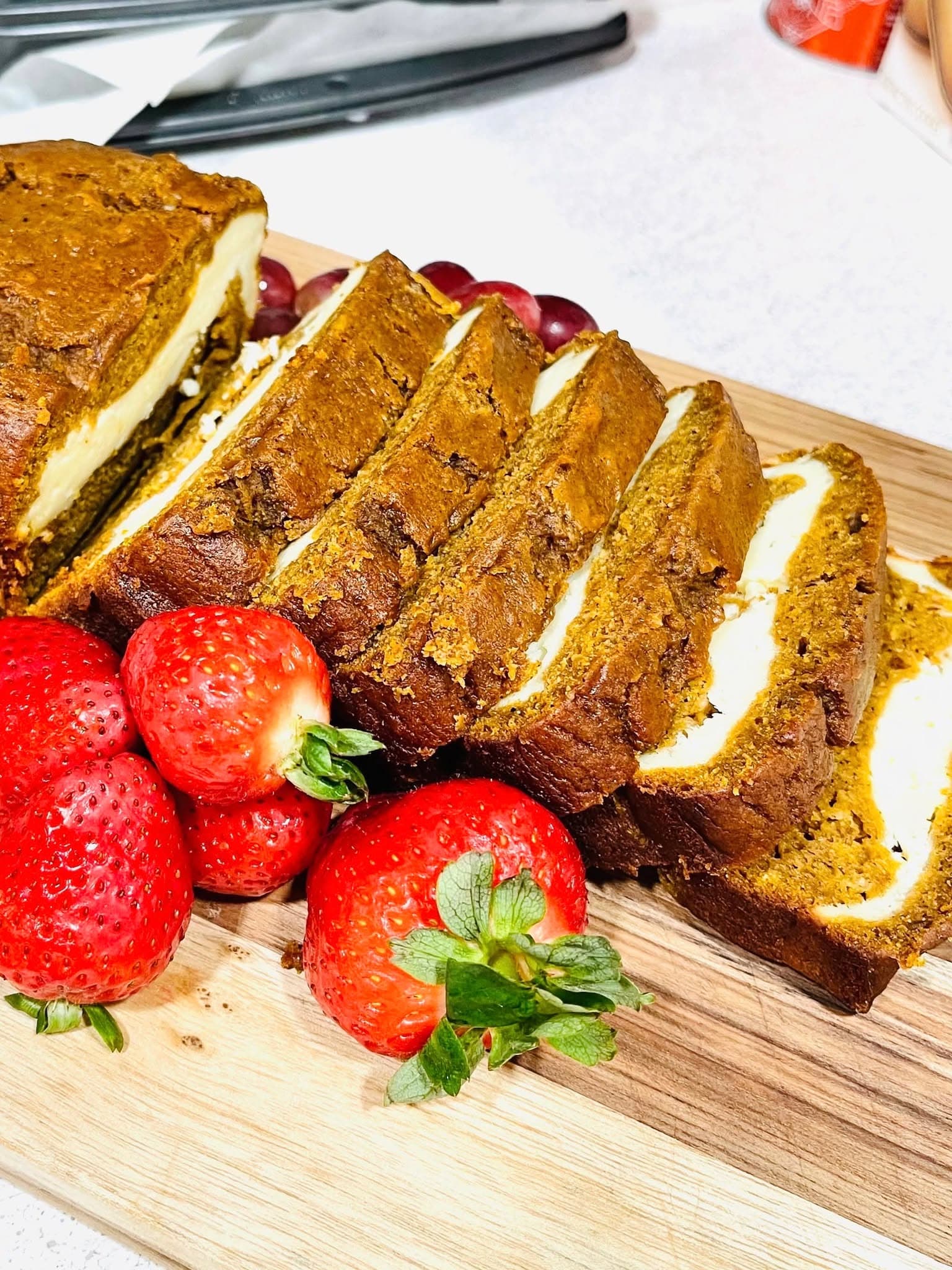 Pumpkin Cream Cheese Bread